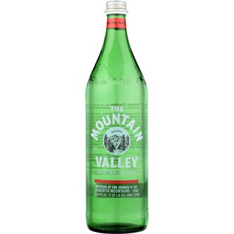 The Mountain Valley Spring Water, Glass Bottle