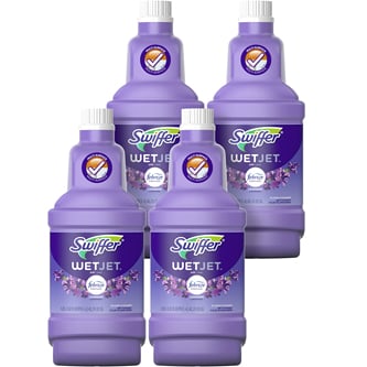Swiffer WetJet Multi-Surface Cleaner Solution Refill, Febreze Lavender Vanilla & Comfort Scent
