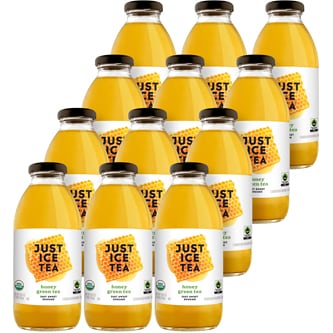 Just Ice Tea Honey Green Tea, Glass Bottles
