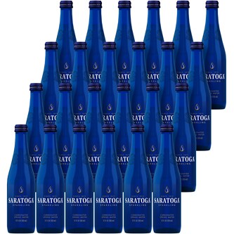 Saratoga Sparkling Spring Water, Glass Bottles