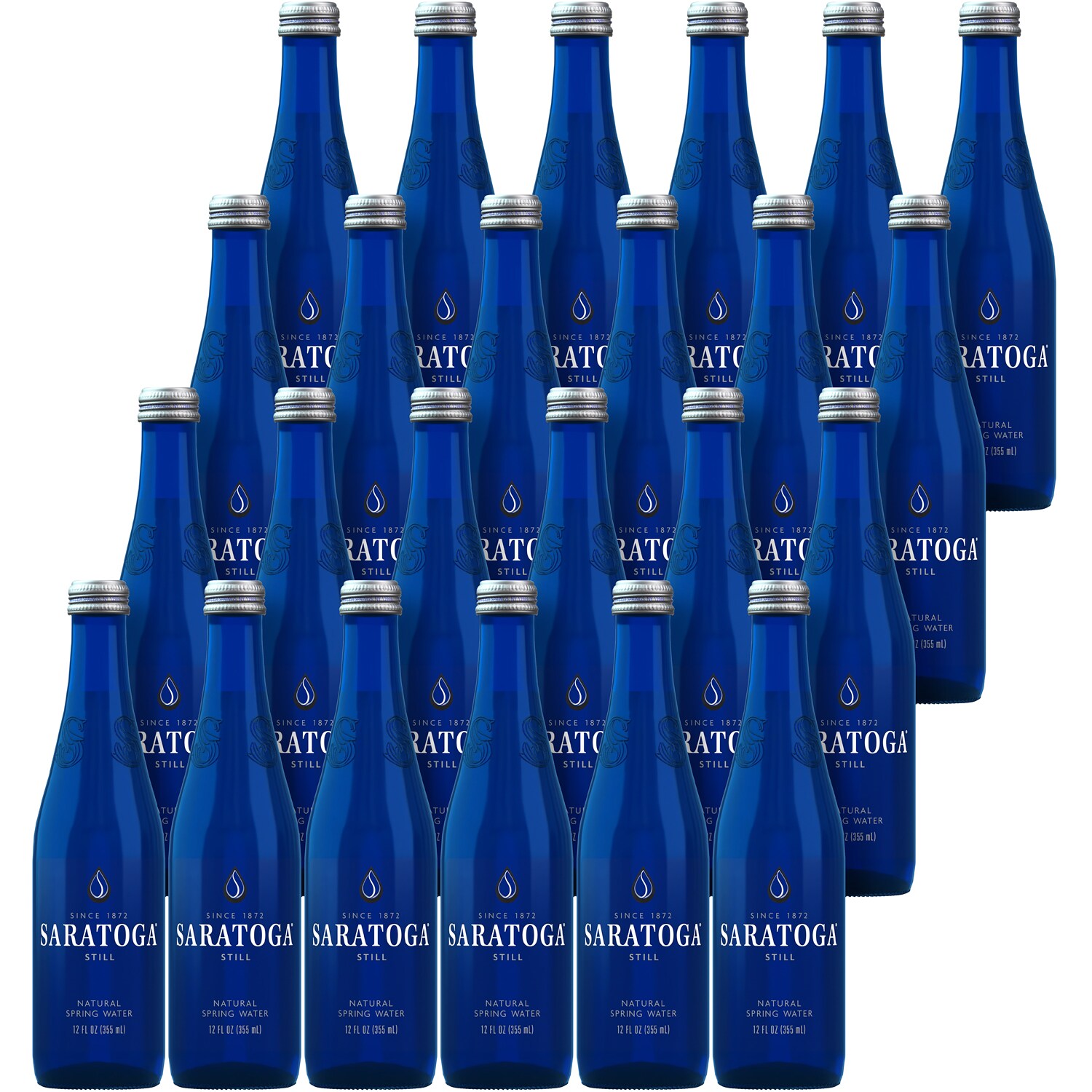Saratoga Natural Spring Water, Glass Bottles