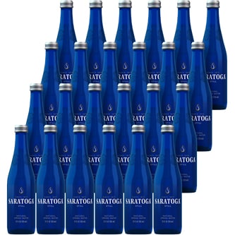 Saratoga Natural Spring Water, Glass Bottles