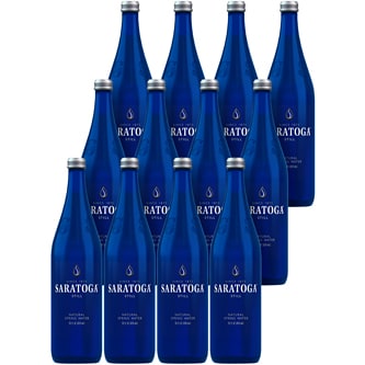 Saratoga Natural Spring Water, Glass Bottles