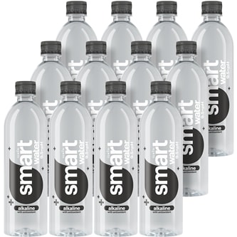 smartwater Electrolyte-Enhanced Alkaline Water with Antioxidant, Plastic Bottles