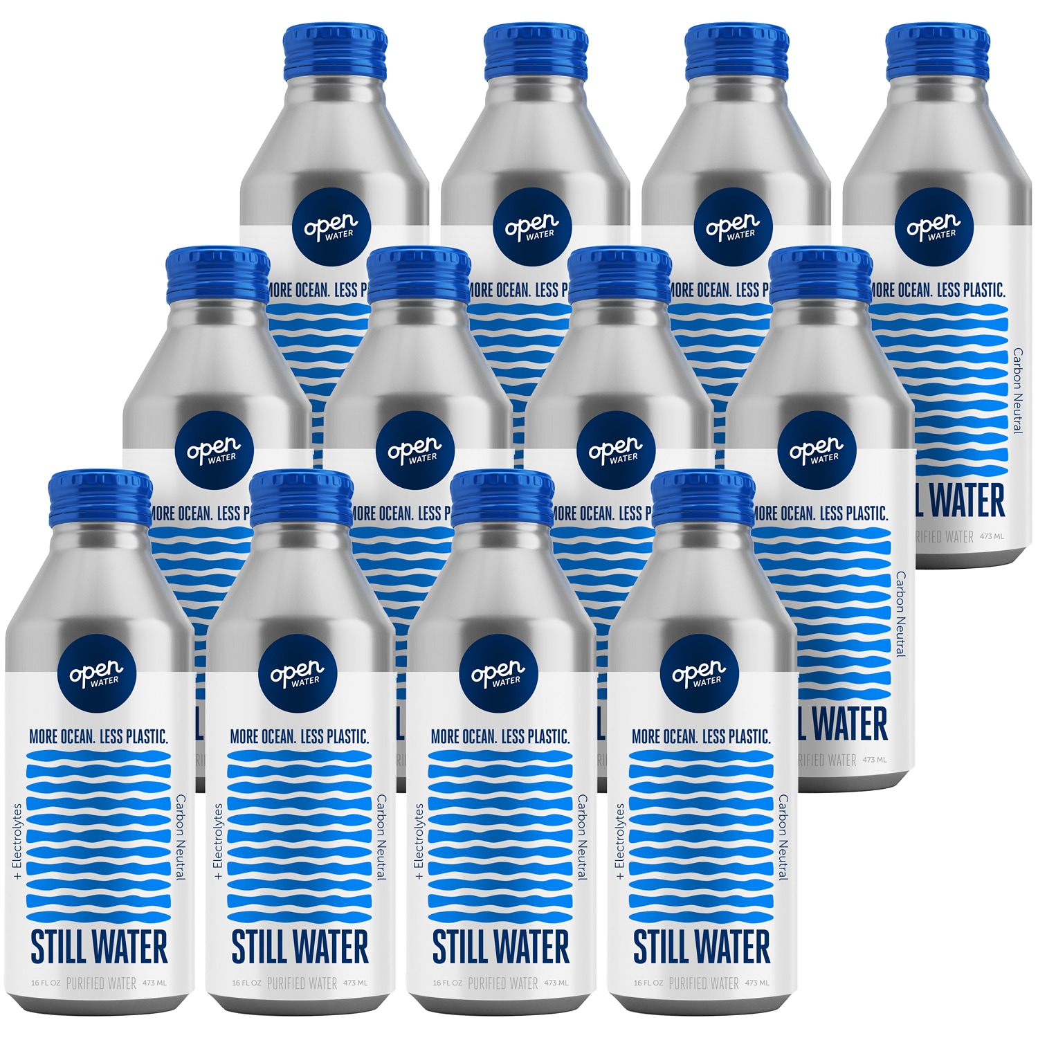 Open Water Still Water, Aluminum Bottles