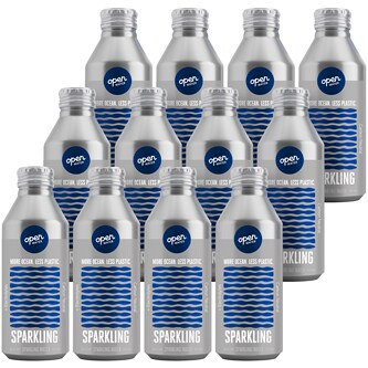 Open Water Sparkling Water, Aluminum Bottles