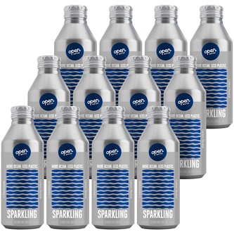 Open Water Sparkling Water, Aluminum Bottles