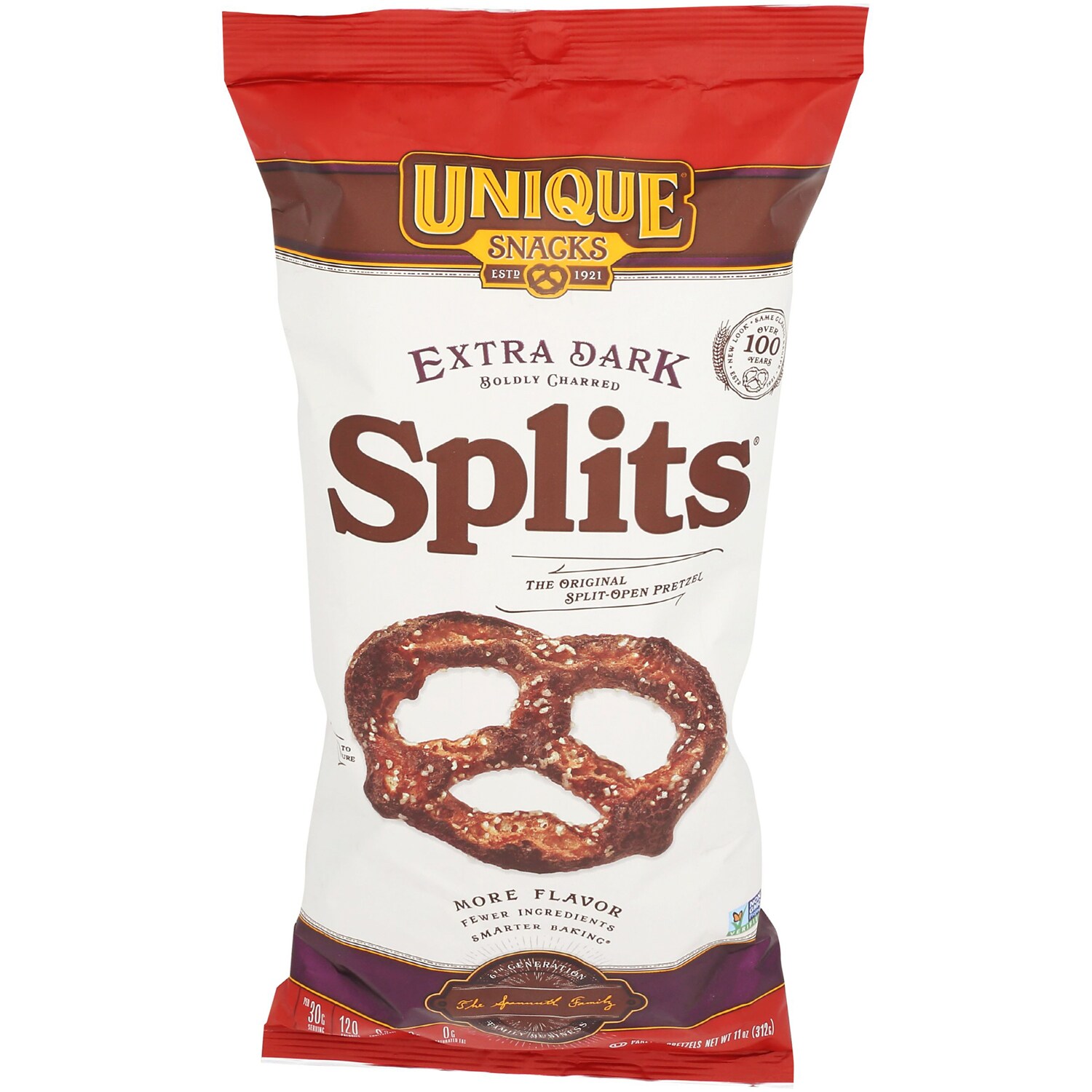 Unique Splits Pretzels, Extra Dark