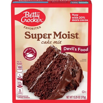 Betty Crocker SuperMoist Cake Mix, Devil's Food