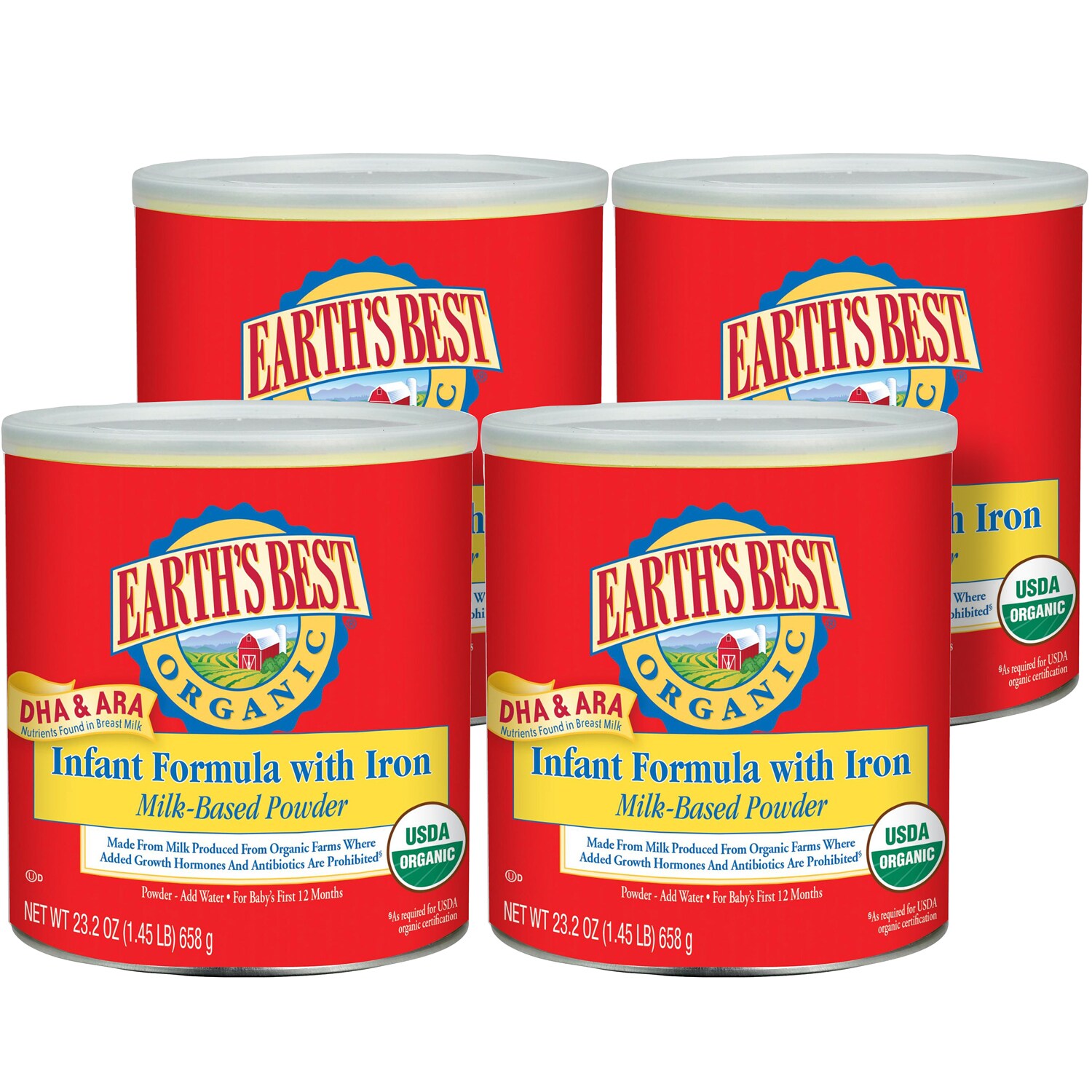 Earth's Best Organic Infant Powdered Formula with Iron, Case