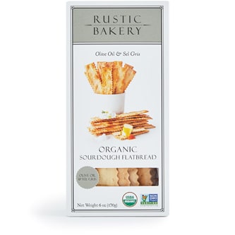 Rustic Bakery Organic Sourdough Flatbread, Olive Oil and Sel Gris