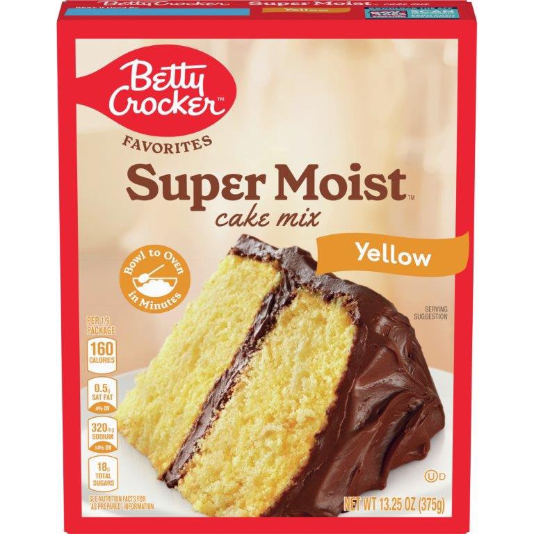 Betty Crocker SuperMoist Cake Mix, Yellow