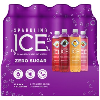 Sparkling Ice Sparkling Water Variety Pack, Plastic Bottles