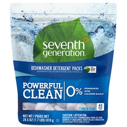 Seventh Generation Automatic Dishwasher Detergent Packs, Free and Clear