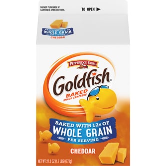 Goldfish Crackers, Cheddar Made with Whole Grain 