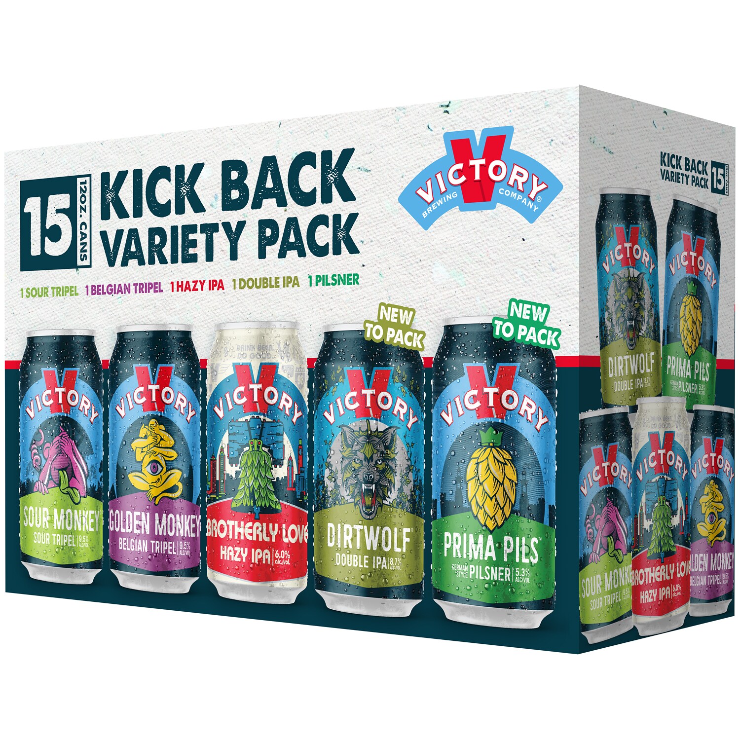 Victory Brewing Co. Kick Back Variety Pack, Cans