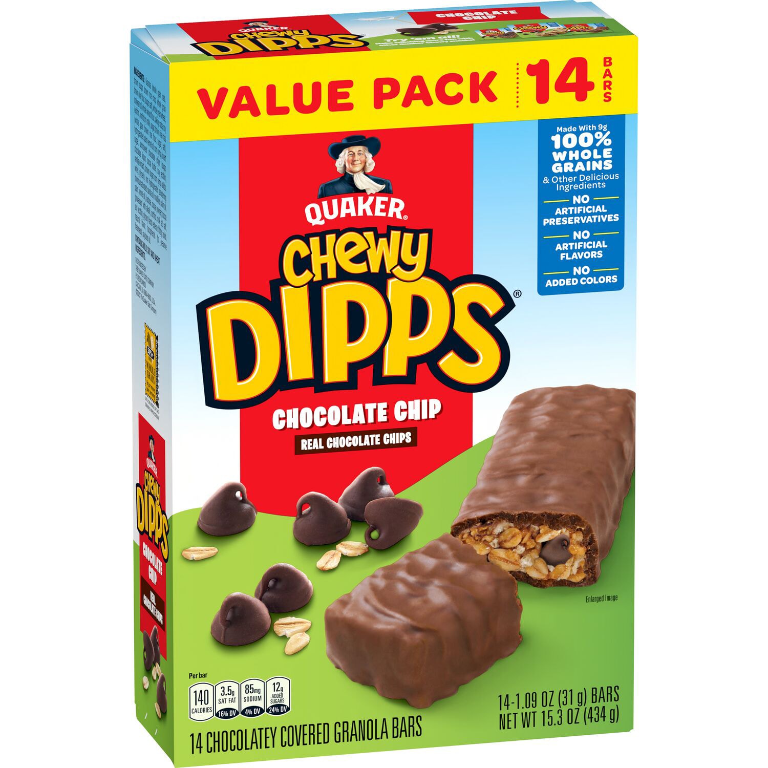 Quaker Chewy Granola Dipps, Chocolate Chip, Value Pack