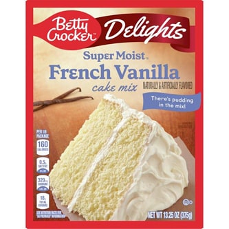 Betty Crocker Delights SuperMoist Cake Mix, French Vanilla