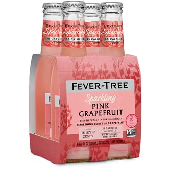 Fever-Tree Sparkling Pink Grapefruit, Glass Bottles