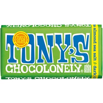 Tony's Chocolonely 51% Dark Chocolate Bar with Almonds & Sea Salt