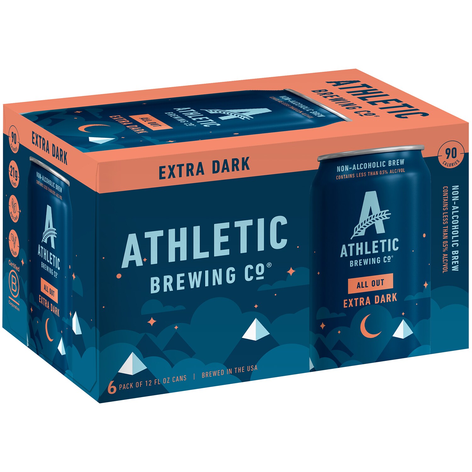 Athletic Brewing Co. All Out Non-Alcoholic Stout, Cans