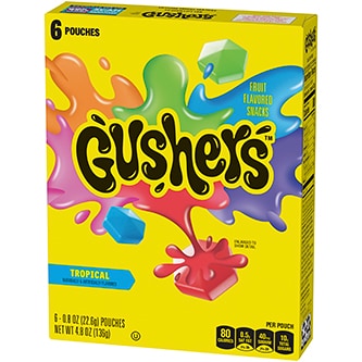 Fruit Gushers Fruit Flavored Snacks, Tropical