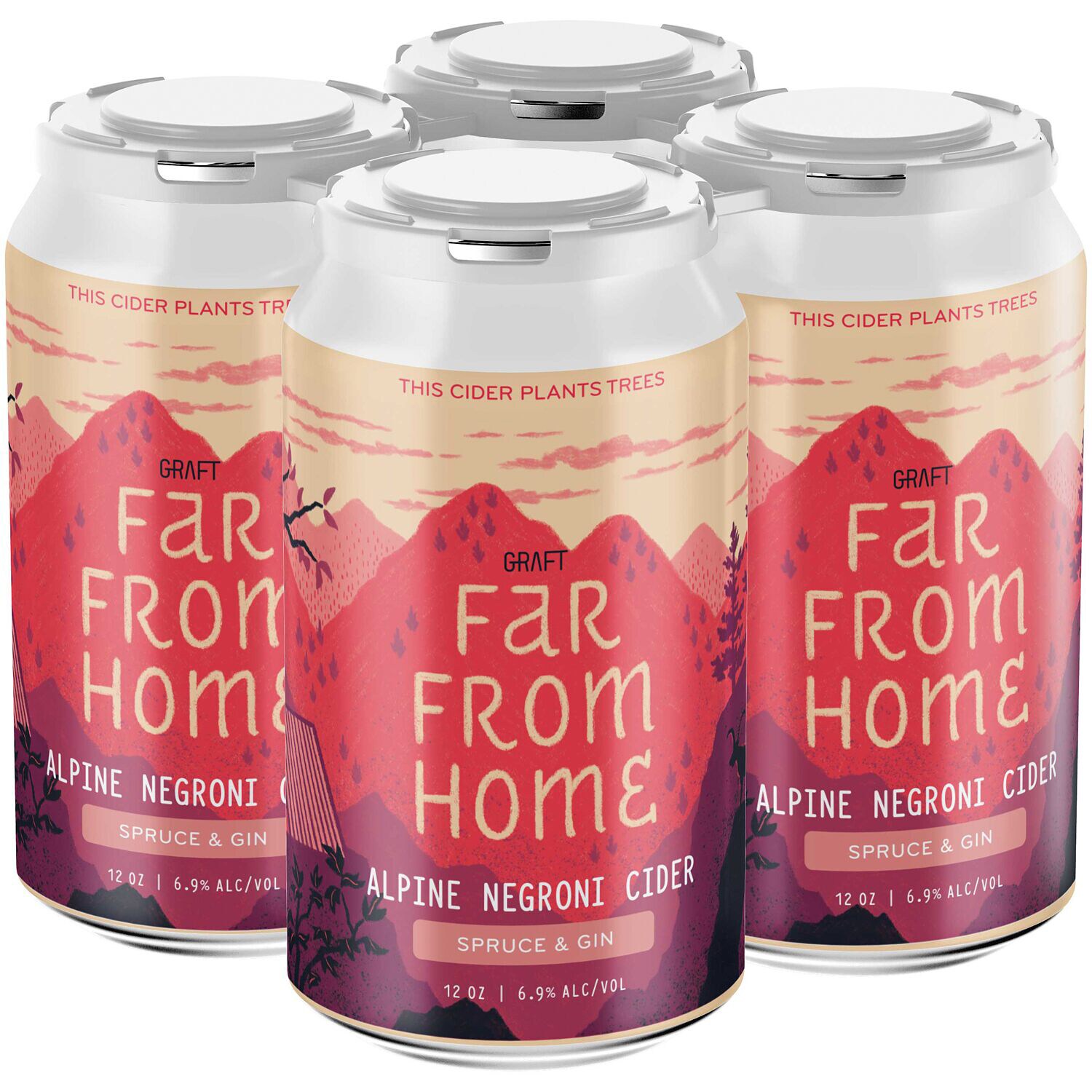 Graft Cider Far from Home Alpine Negroni Cider, Cans