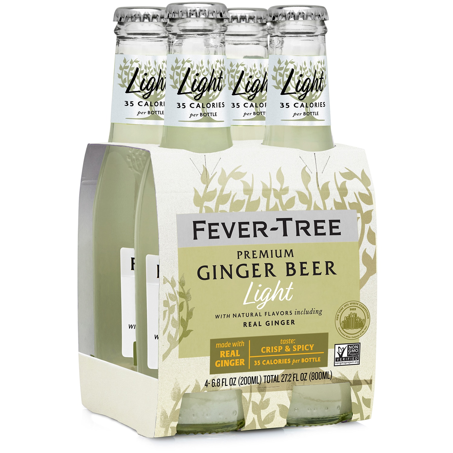 Fever-Tree Premium Light Ginger Beer, Glass Bottles