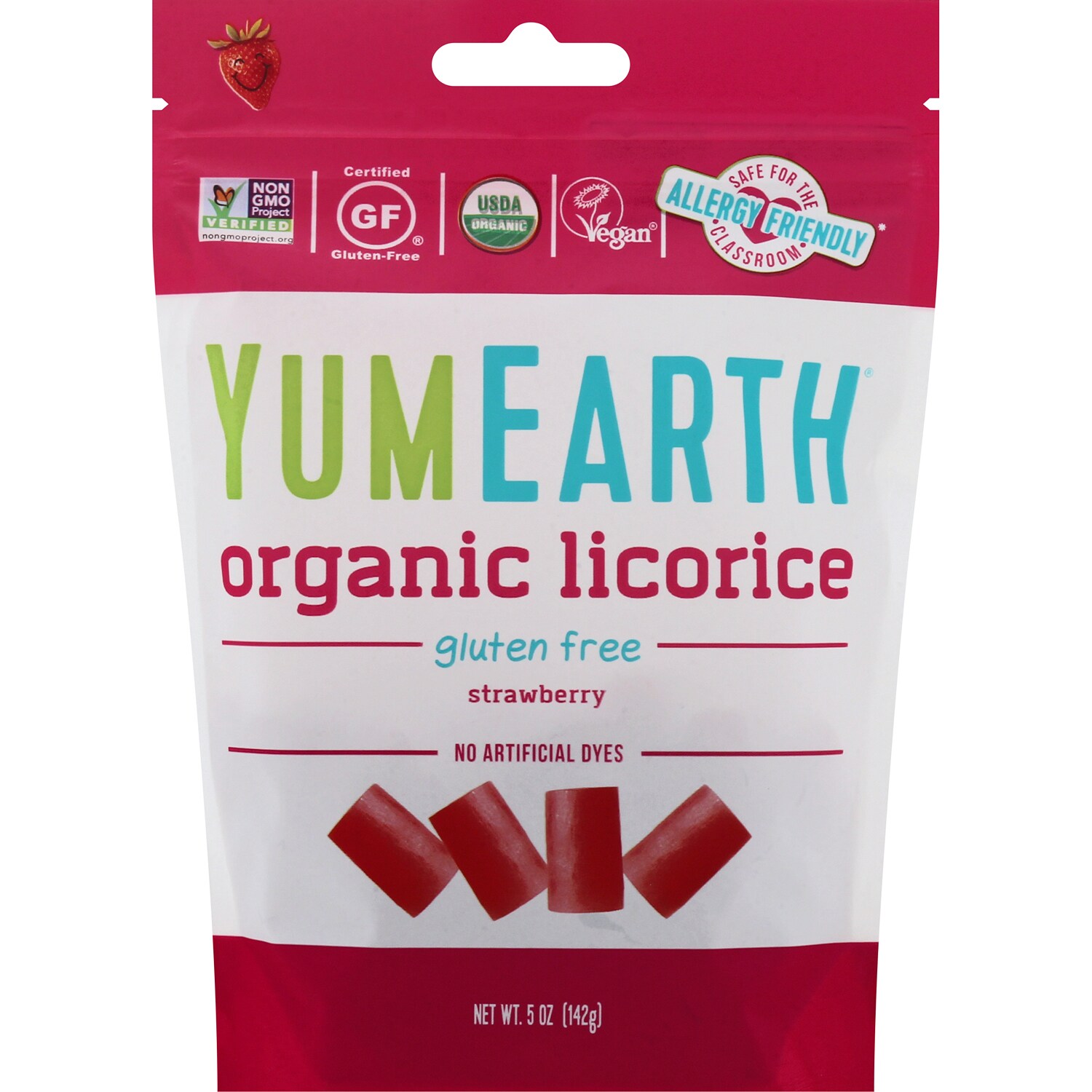 Yum Earth Organic Licorice, Strawberry