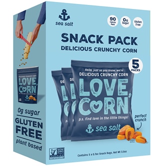 LOVE CORN Crunchy Corn, Sea Salt