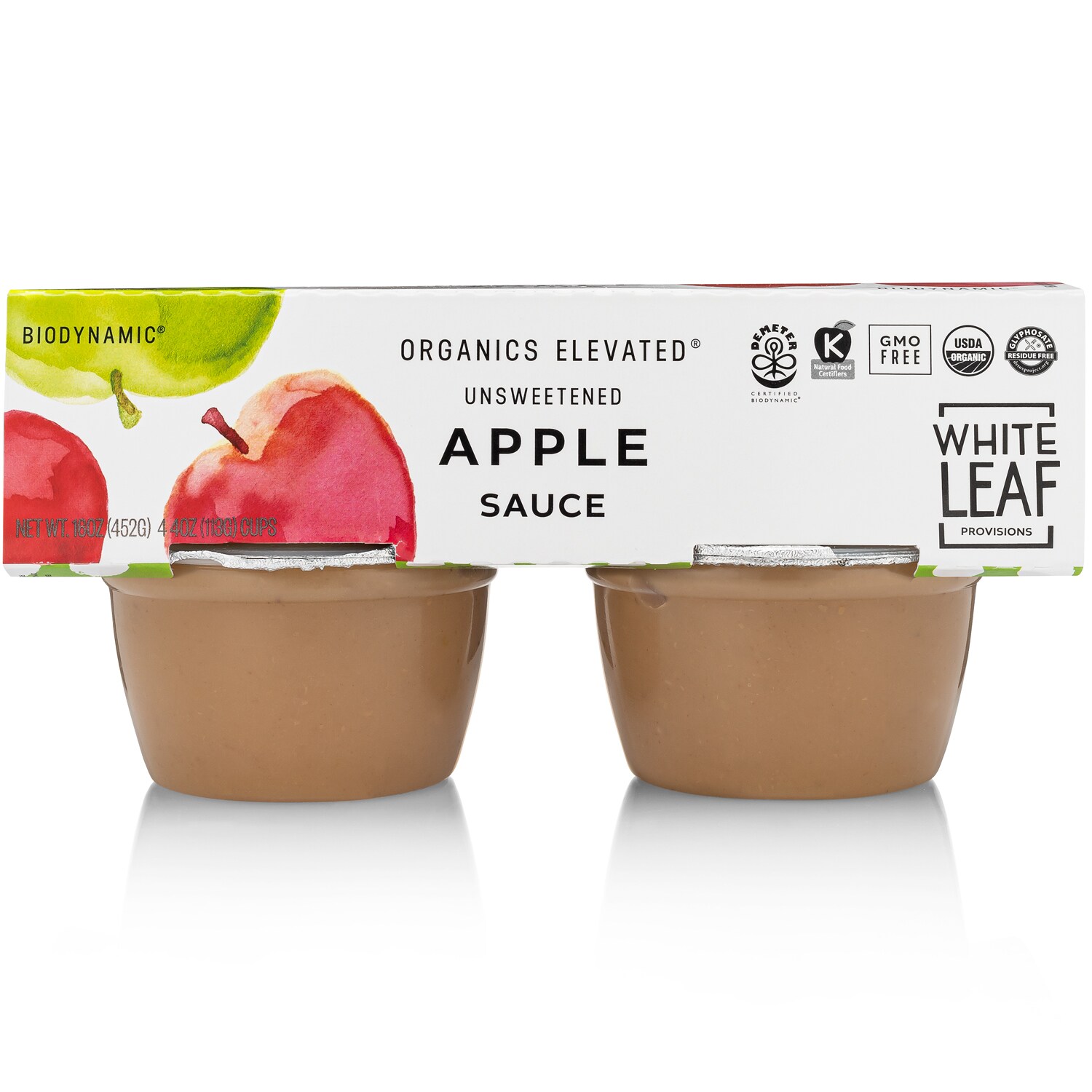 White Leaf Provisions Organic Unsweetened Apple Sauce