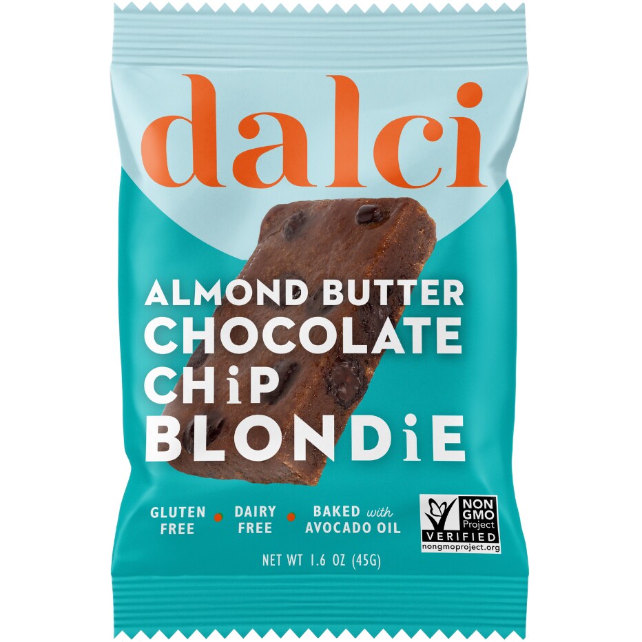 dalci Almond Butter Chocolate Chip Blondie