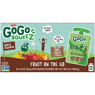 GoGo Squeez Applesauce On-the-Go, Apple Cinnamon