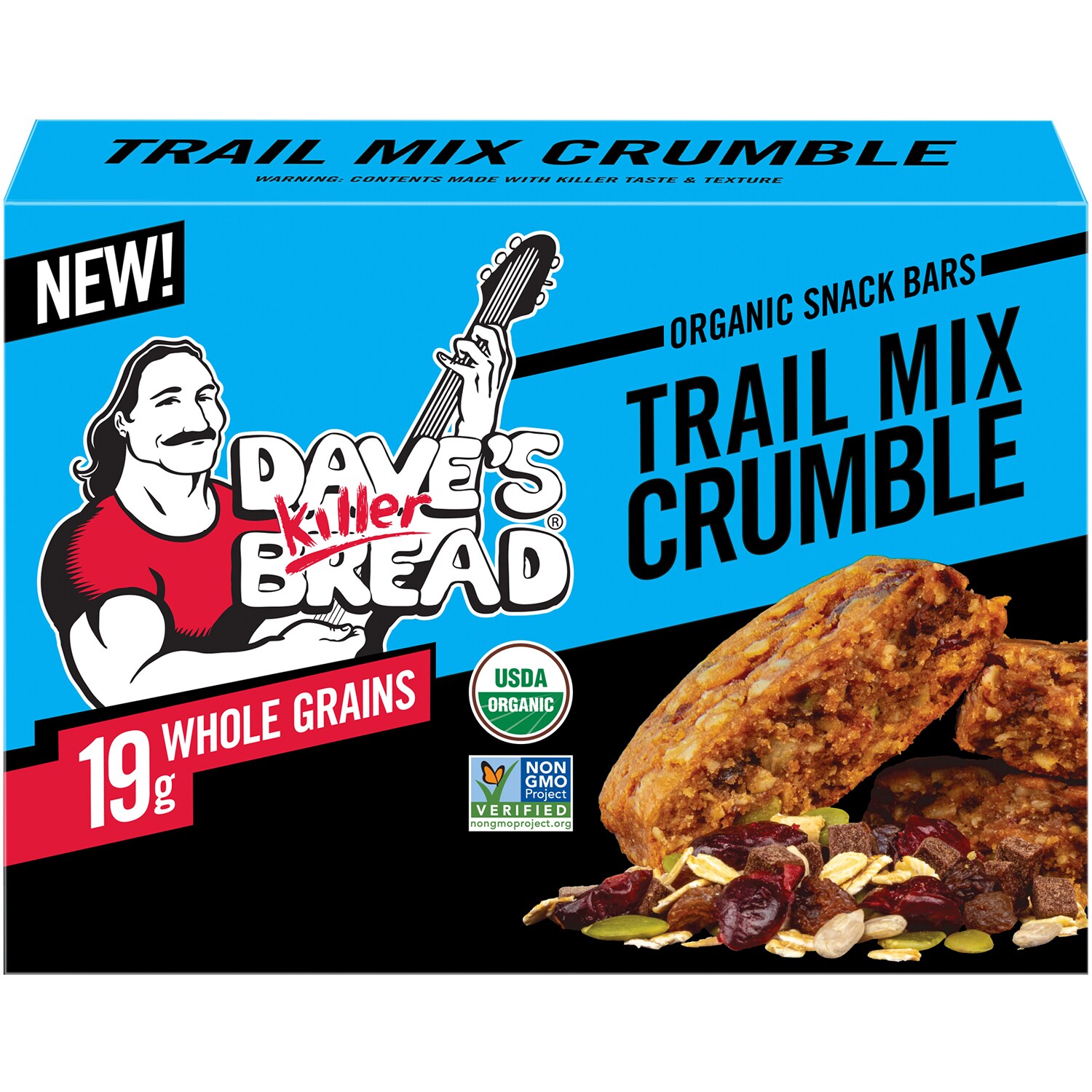 Dave's Killer Bread Organic Snack Bars, Trail Mix Crumble