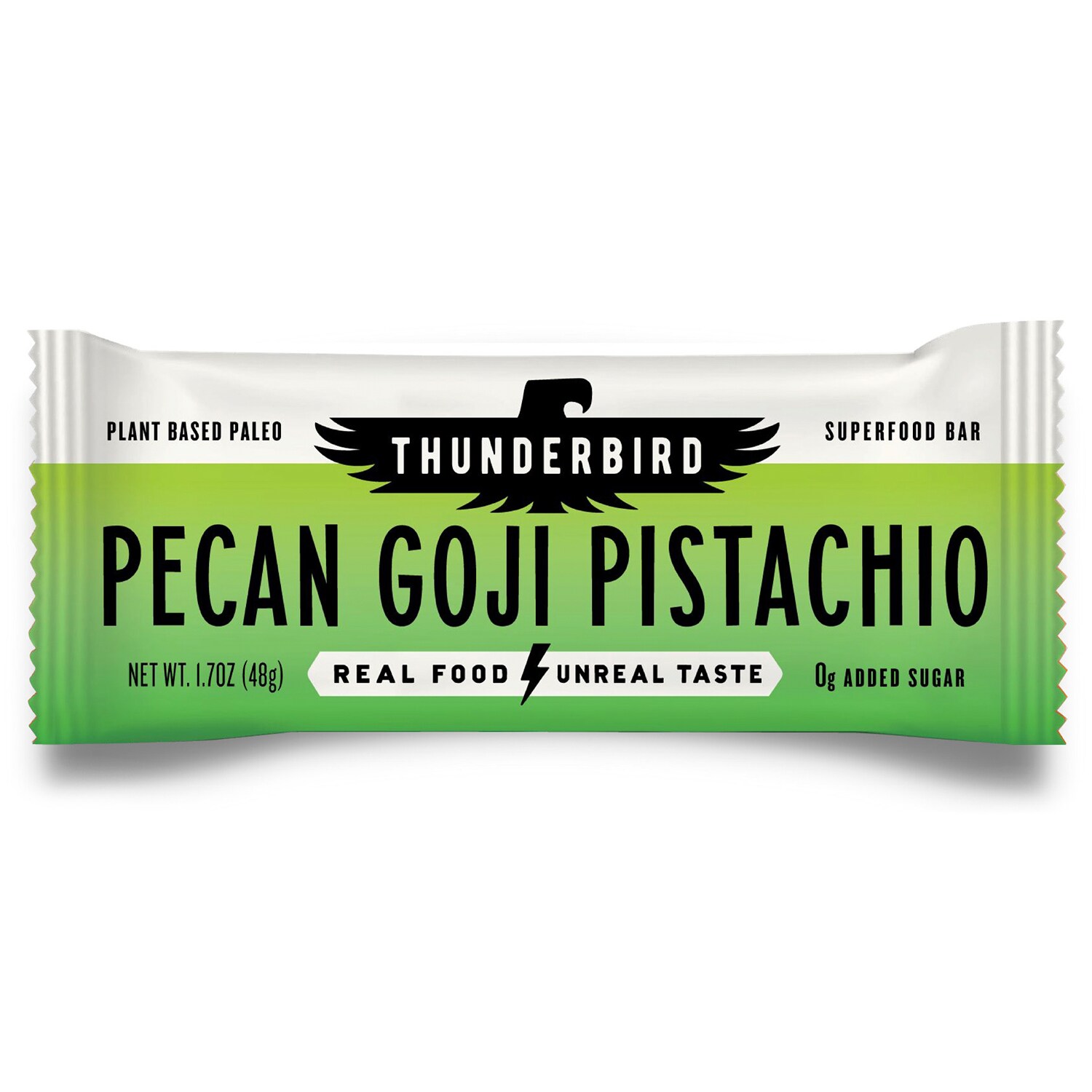 Thunderbird Plant Based Superfood Bar, Pecan Goji Pistachio