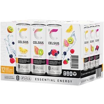 Celsius Sparkling Energy Drink, Variety Pack, Cans
