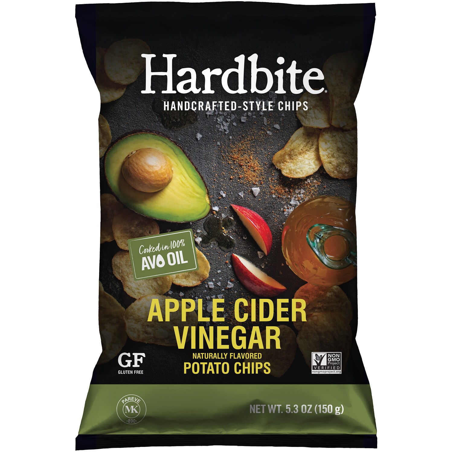 Hardbite Avocado Oil Potato Chips, Apple Cider Vinegar
