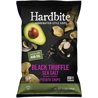 Hardbite Avocado Oil Potato Chips, Black Truffle Sea Salt