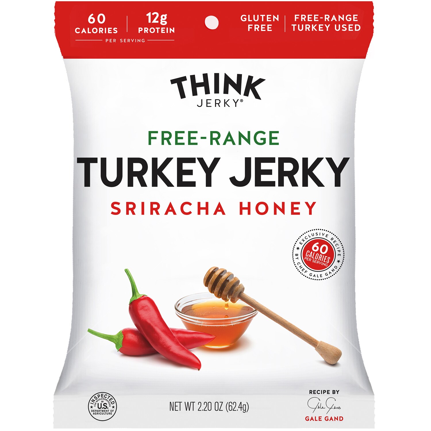 Think Jerky Free-Range Turkey Jerky, Sriracha Honey