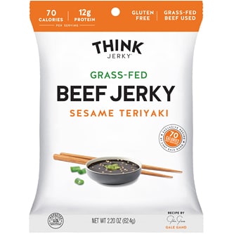 Think Jerky Grass-Fed Beef Jerky, Sesame Teriyaki