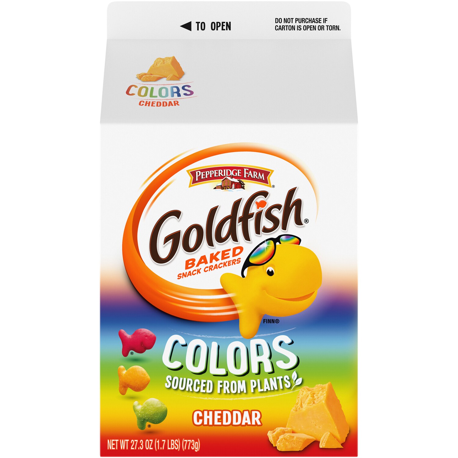 Pepperidge Farm Colors Goldfish Crackers, Cheddar Cheese