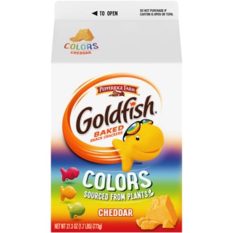 Pepperidge Farm Colors Goldfish Crackers, Cheddar Cheese