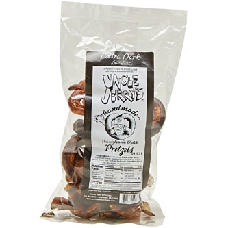 Uncle Jerry's Handmade Pretzels, Extra Dark Low Salt