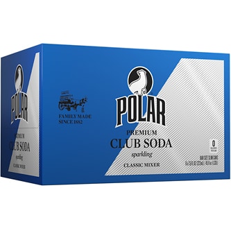 Polar Premium Club Soda, Cans