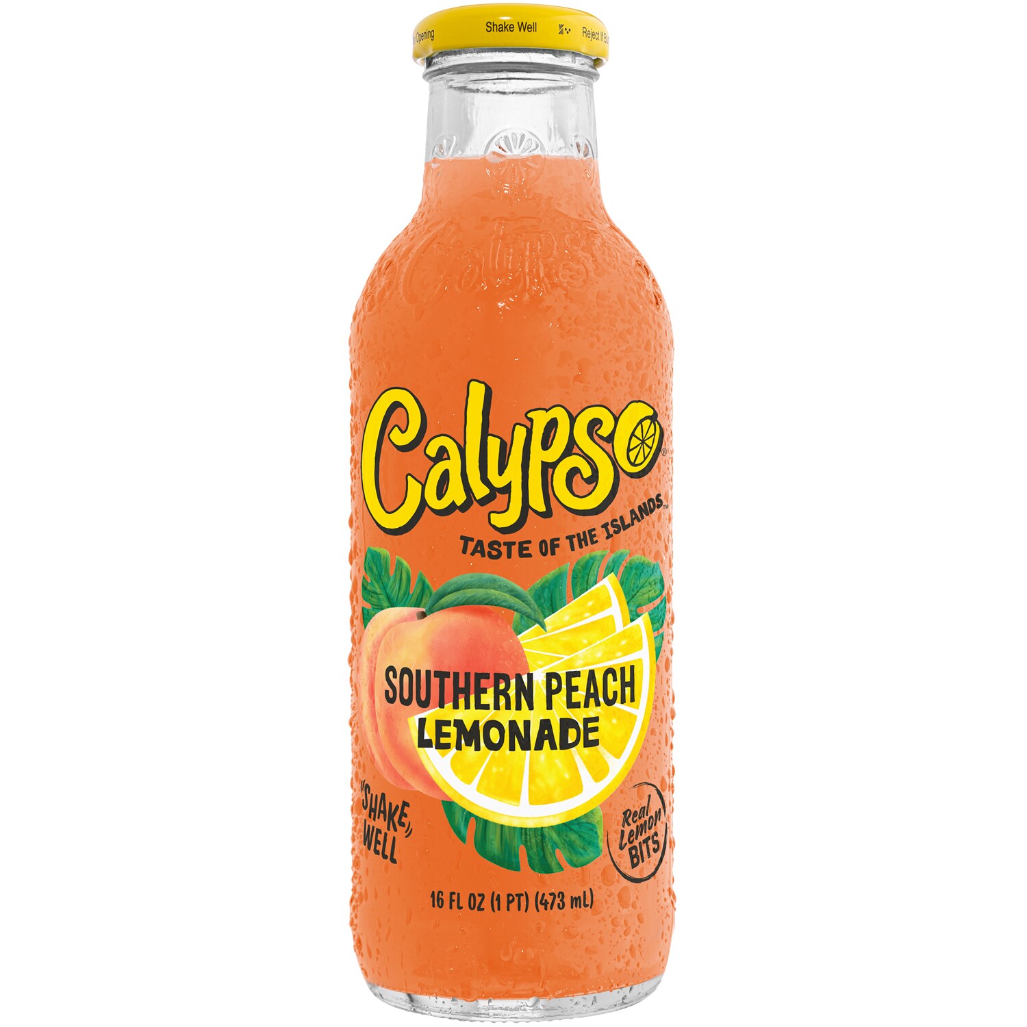 Calypso Southern Peach Lemonade, Glass Bottle