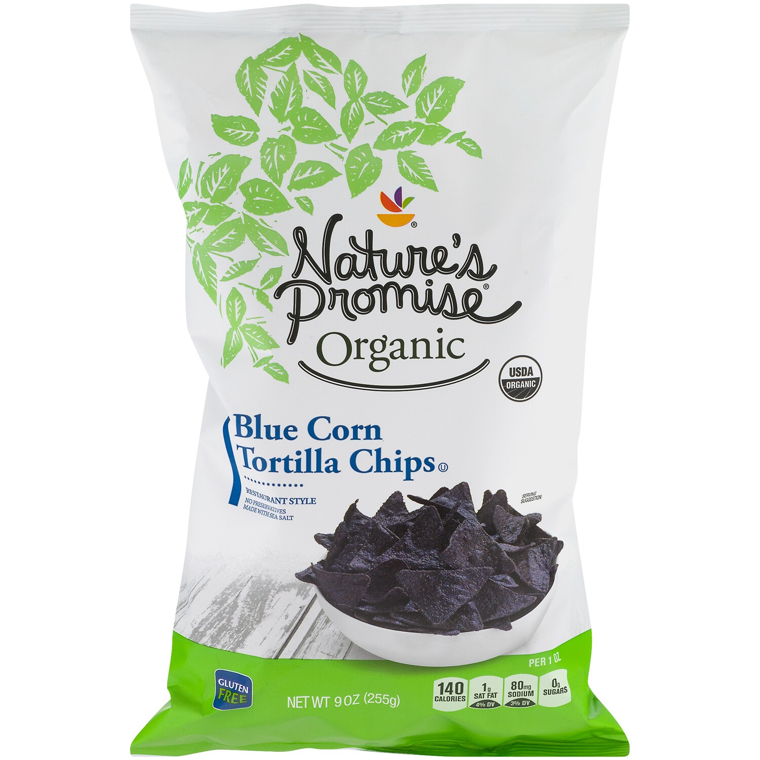 Nature's Promise Organic Blue Corn Tortilla Chips
