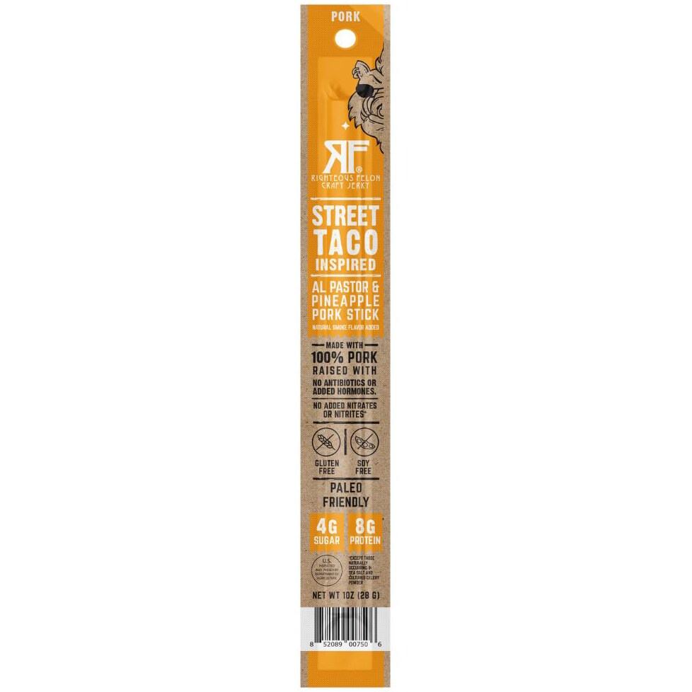 Righteous Felon Pork Stick, Street Taco