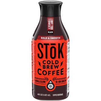 SToK Cold Brew Coffee, Not Too Sweet, Plastic Bottle
