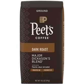 Peet's Coffee Dark Roast Ground Coffee, Major Dickason's Blend