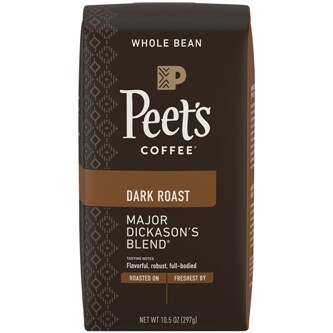 Peet's Coffee Dark Roast Whole Bean Coffee, Major Dickason's Blend